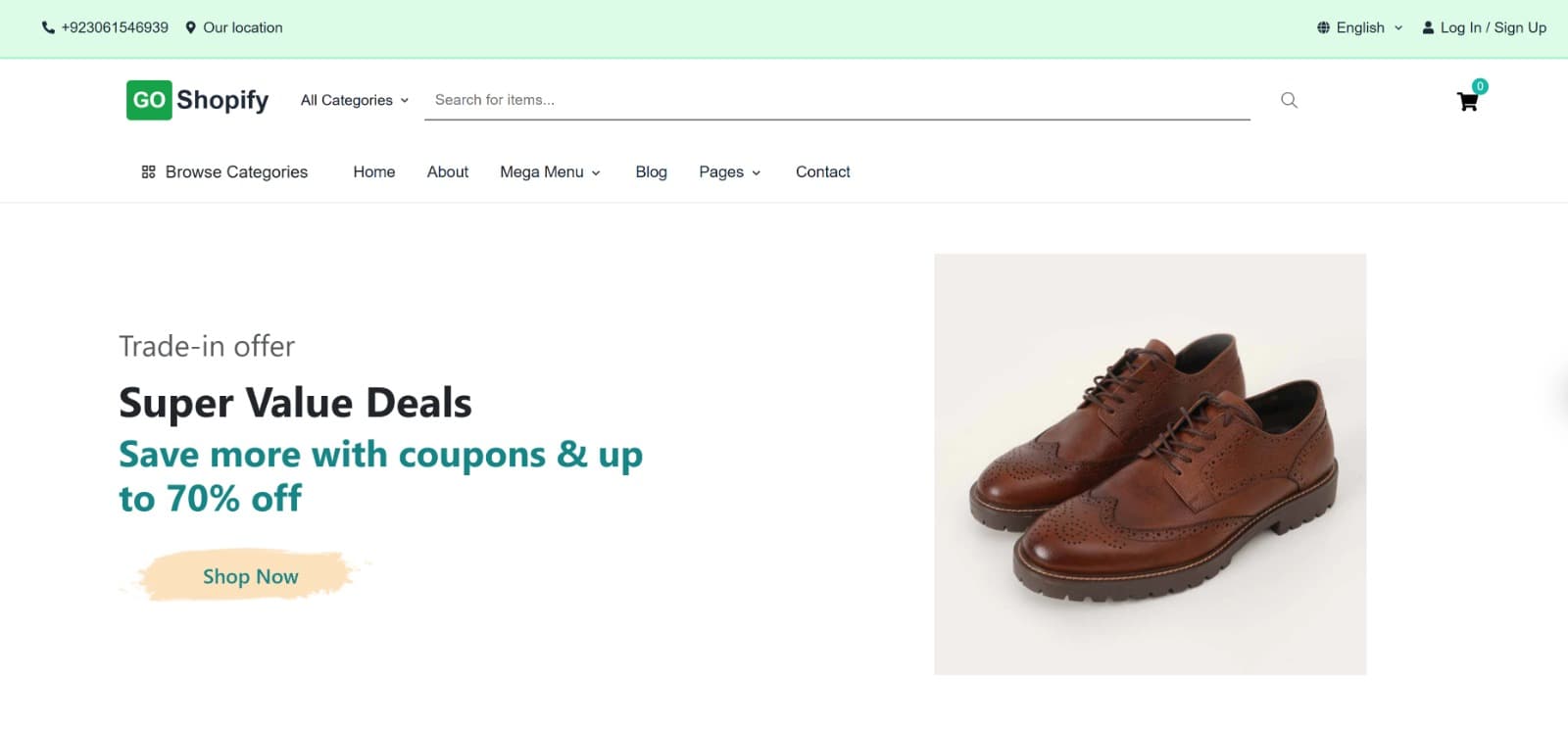 Shopify UI Clone